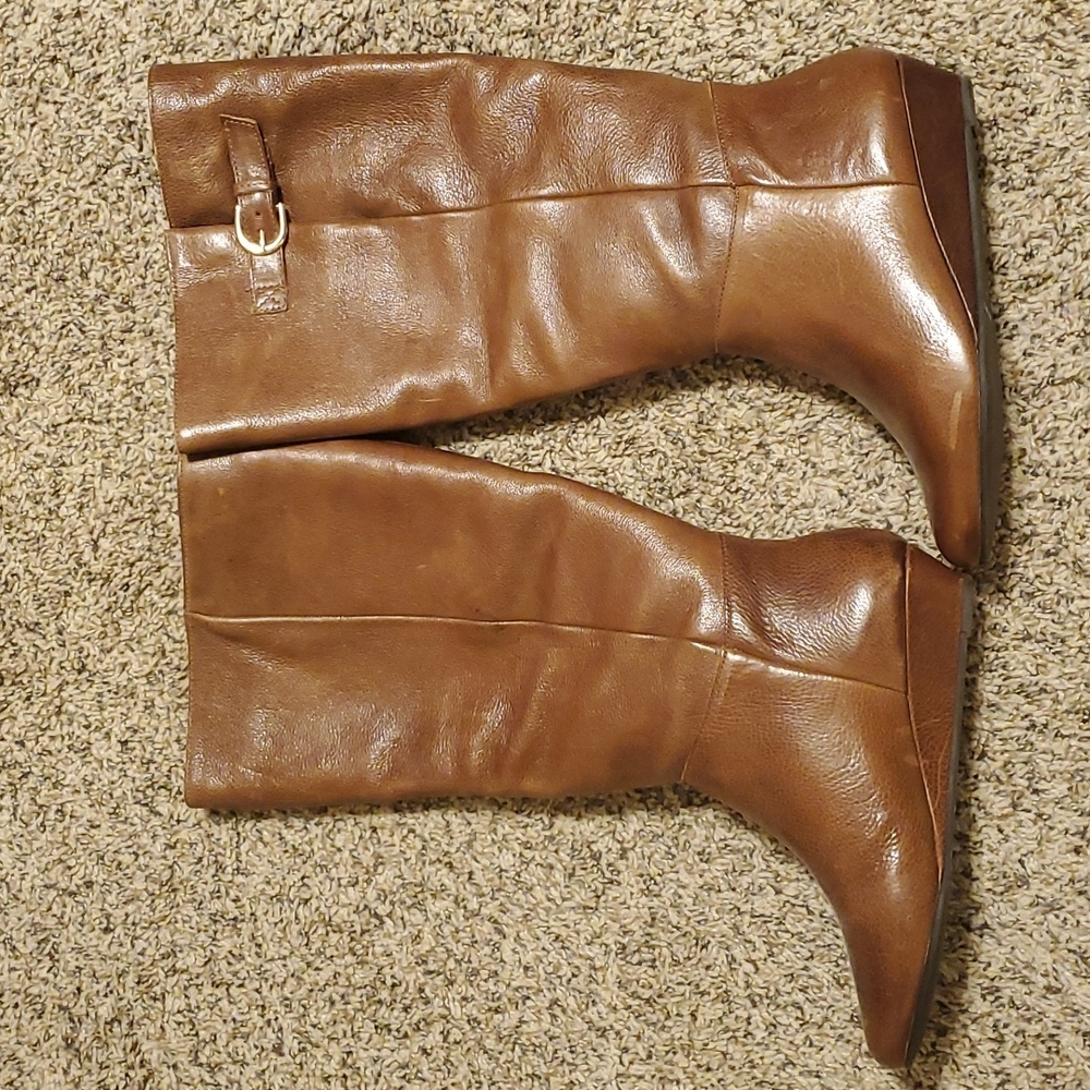Steve Madden Intyce Boots Wide Calf - Cognac